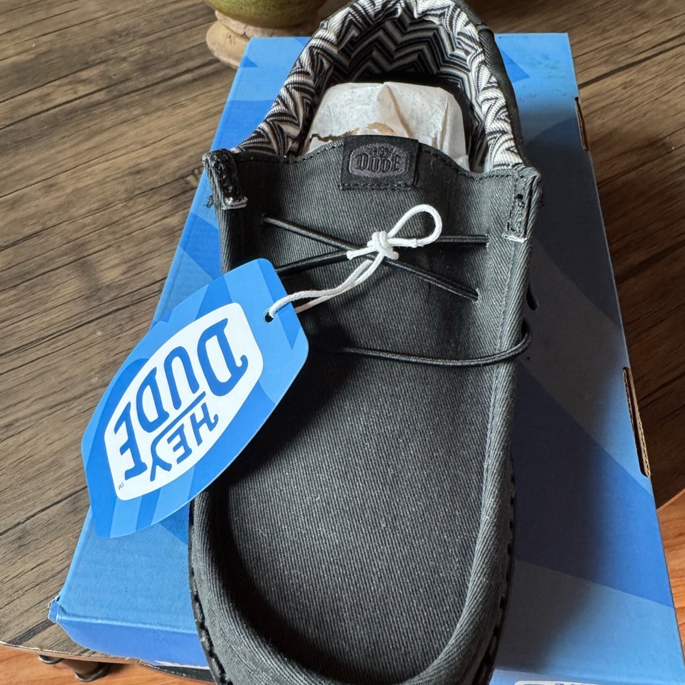 Hey Dude Youth Junior Black Shoes